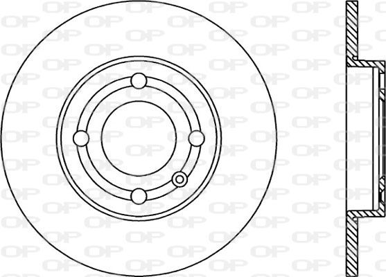 OPEN PARTS Тормозной диск BDA1733.10